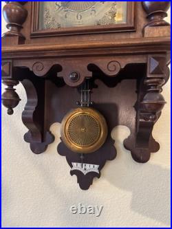 Vintage Antique German Deutsches Reichs Vienna Regulator Wall Clock Vintage Antique German Deutsches Reichs Vienna Regulator Wall Clock