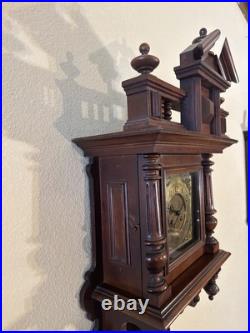 Vintage Antique German Deutsches Reichs Vienna Regulator Wall Clock Vintage Antique German Deutsches Reichs Vienna Regulator Wall Clock