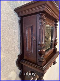 Vintage Antique German Deutsches Reichs Vienna Regulator Wall Clock Vintage Antique German Deutsches Reichs Vienna Regulator Wall Clock