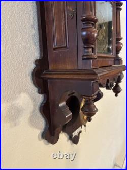 Vintage Antique German Deutsches Reichs Vienna Regulator Wall Clock Vintage Antique German Deutsches Reichs Vienna Regulator Wall Clock