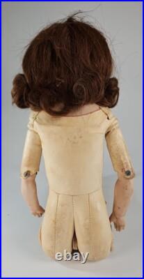 Vintage Antique German Doll 21 Bisque, Head Paper Mâché Leg Composite Body