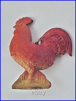 Vintage Antique German Dresden Cardboard Christmas Ornament Rooster 2 1/4/6cm Vintage Antique German Dresden Cardboard Christmas Ornament Rooster 2 1/4/6cm