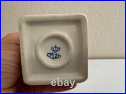 Vintage Antique German Dresden Porcelain Military Soldier with Sword Flag Figurine