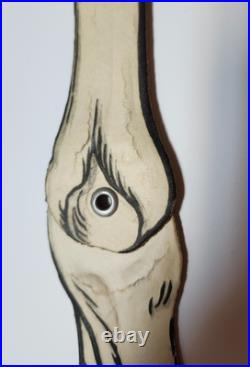 Vintage / Antique German Embossed Halloween Jointed Skeleton Decoration