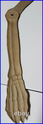 Vintage / Antique German Embossed Halloween Jointed Skeleton Decoration