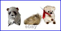 Vintage Antique German Fur Seal, Raccoon & Bear Toy Minis Set Of 3 Vintage Antique German Fur Seal, Raccoon & Bear Toy Minis Set Of 3