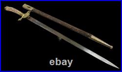 Vintage Antique German Germany Large Engraved Hunting Dagger Knife 19 Blade Vintage Antique German Germany Large Engraved Hunting Dagger Knife 19 Blade