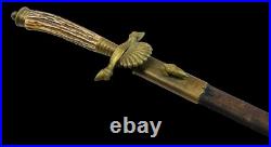 Vintage Antique German Germany Large Engraved Hunting Dagger Knife 19 Blade Vintage Antique German Germany Large Engraved Hunting Dagger Knife 19 Blade