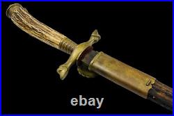 Vintage Antique German Germany Large Engraved Hunting Dagger Knife 19 Blade Vintage Antique German Germany Large Engraved Hunting Dagger Knife 19 Blade