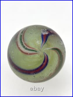 Vintage Antique German Handmade Swirl Marble Handmade Glass Marble 2.18