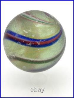 Vintage Antique German Handmade Swirl Marble Handmade Glass Marble 2.18