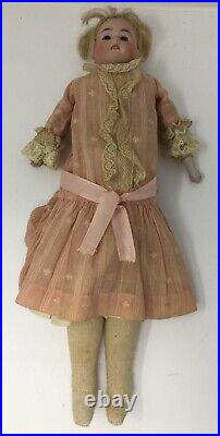 Vintage Antique German Hendron Doll Marked A 8/0 14 With Original Body