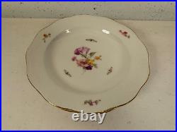 Vintage Antique German KPM Porcelain Set of 12 Plates Painted Floral Insect Dec Vintage Antique German KPM Porcelain Set of 12 Plates Painted Floral Insect Dec