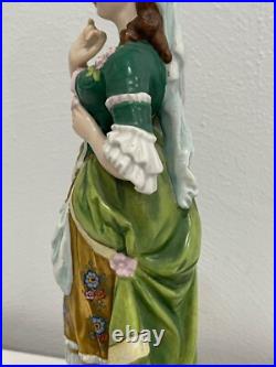 Vintage Antique German Kister Scheibe Alsbach Porcelain Figurine Woman & Cherub Vintage Antique German Kister Scheibe Alsbach Porcelain Figurine Woman & Cherub