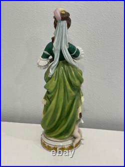 Vintage Antique German Kister Scheibe Alsbach Porcelain Figurine Woman & Cherub Vintage Antique German Kister Scheibe Alsbach Porcelain Figurine Woman & Cherub