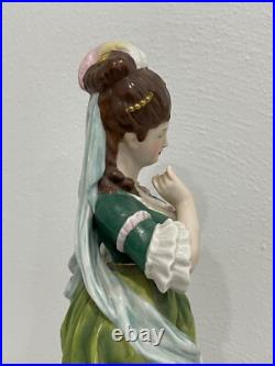 Vintage Antique German Kister Scheibe Alsbach Porcelain Figurine Woman & Cherub Vintage Antique German Kister Scheibe Alsbach Porcelain Figurine Woman & Cherub