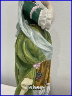 Vintage Antique German Kister Scheibe Alsbach Porcelain Figurine Woman & Cherub Vintage Antique German Kister Scheibe Alsbach Porcelain Figurine Woman & Cherub