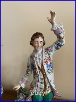Vintage Antique German Kister Scheibe Alsbach porcelain Figurine A COUPLE