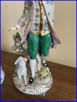 Vintage Antique German Kister Scheibe Alsbach porcelain Figurine A COUPLE