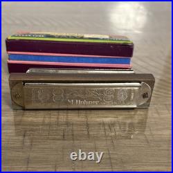 Vintage / Antique German M. Hohner AUTO VALVE HARP Key of C in BOX No 105