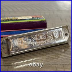 Vintage / Antique German M. Hohner AUTO VALVE HARP Key of C in BOX No 105