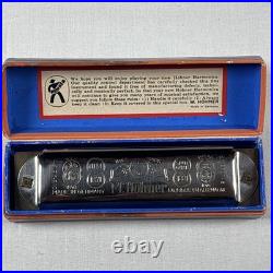 Vintage / Antique German M. Hohner AUTO VALVE HARP Key of C in BOX No 105
