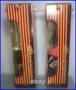 Vintage Antique German Marionettes Pair Wooden Puppets Strings clown Mint Boxed Vintage Antique German Marionettes Pair Wooden Puppets Strings clown Mint Boxed