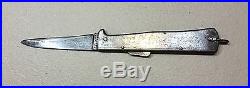 Vintage Antique German Mercator K55K Folding Knife Dagger Solingen Engraved Rare