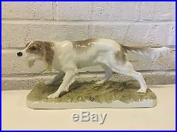Vintage Antique German Nymphenburg Porcelain Setter Hunting Dog Figurine PJ Mene