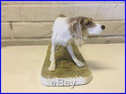 Vintage Antique German Nymphenburg Porcelain Setter Hunting Dog Figurine PJ Mene