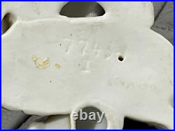 Vintage Antique German Porcelain Bulldog Mother & Puppies Figurine