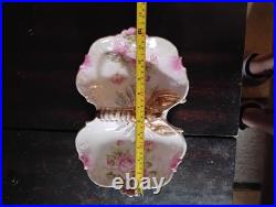 Vintage/Antique German Porcelain Lobster Handle Divided Serving Dish