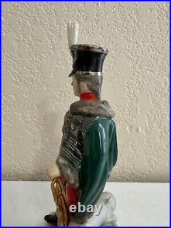Vintage Antique German Porcelain Military Figurine French Hussar Officer 1812