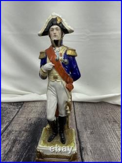 Vintage Antique German Scheibe Alsbach Napoleon GENERAL NEY Statue Figurine