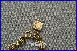 Vintage Antique German Silver 800' Charm Bracelet Charms Rare