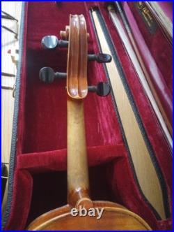 Vintage Antique German Violin Two Bows Knoll Bow