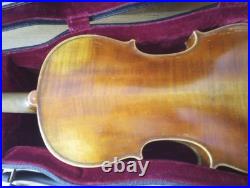 Vintage Antique German Violin Two Bows Knoll Bow