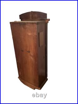 Vintage Antique German Wall Clock Wooden Chime Clock With Keys 29