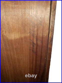 Vintage Antique German Wall Clock Wooden Chime Clock With Keys 29