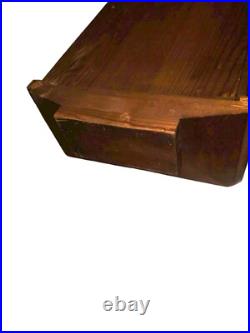 Vintage Antique German Wall Clock Wooden Chime Clock With Keys 29