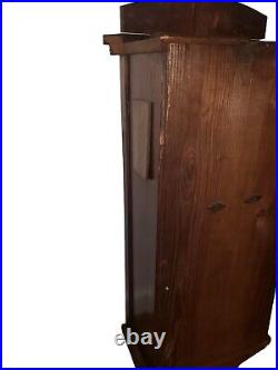 Vintage Antique German Wall Clock Wooden Chime Clock With Keys 29 Vintage Antique German Wall Clock Wooden Chime Clock With Keys 29
