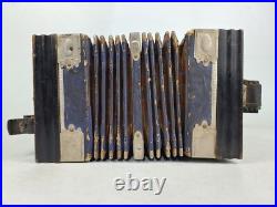 Vintage Antique German Wooden 12 Accordion Instrument 10 Keys Vintage Antique German Wooden 12 Accordion Instrument 10 Keys
