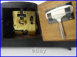 Vintage Antique German ZENTRA Retro Design Mantel 8 day Mid Century Clock