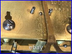 Vintage Antique Germany Remember Vienna, clock, porcelain Dial, oak Case