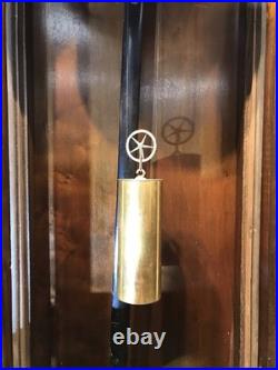 Vintage Antique Germany Remember Vienna, clock, porcelain Dial, oak Case