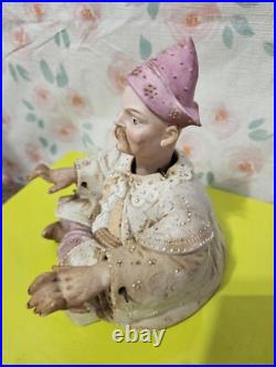 Vintage Antique Gilt German Oriental Man Emperor Nodder Hand Painted Germany Vintage Antique Gilt German Oriental Man Emperor Nodder Hand Painted Germany