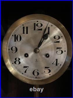 Vintage Antique Gustav Becker German Wall Box Clock Mechanical Movement Works