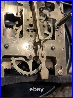 Vintage Antique Gustav Becker German Wall Box Clock Mechanical Movement Works