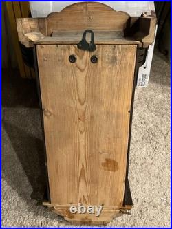 Vintage Antique Gustav Becker German Wall Box Clock Mechanical Movement Works