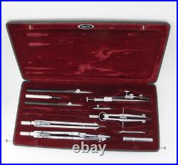 Vintage Antique Haff Präzision Spezial PS VII German Drawing Tools Set, READ